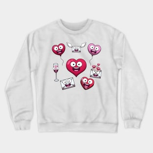 Cute Valentine’s Day Props Crewneck Sweatshirt